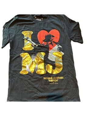 Michael Jackson Immortal Tour Tee Black Size S